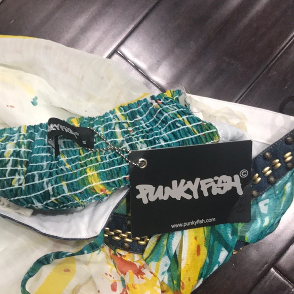 Funky fish unique maxi dress sz S nwt - Picture 6 of 6